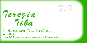terezia tiba business card